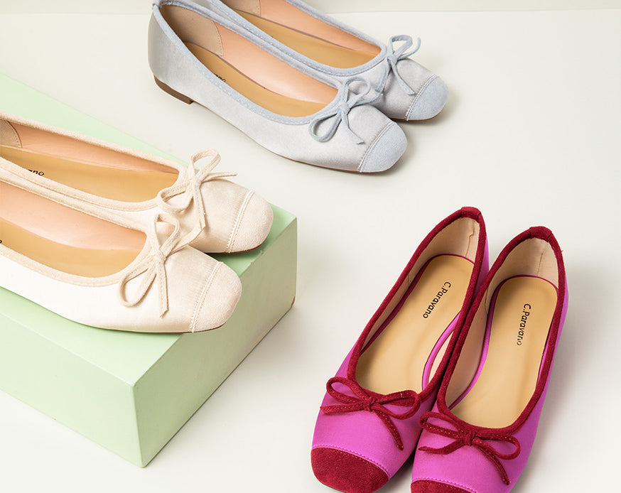 Trendy-silky-hot-pink-ballet-flats-adorned-with-a-delightful-bowknot_-perfect-for-a-fashionable-appeal.