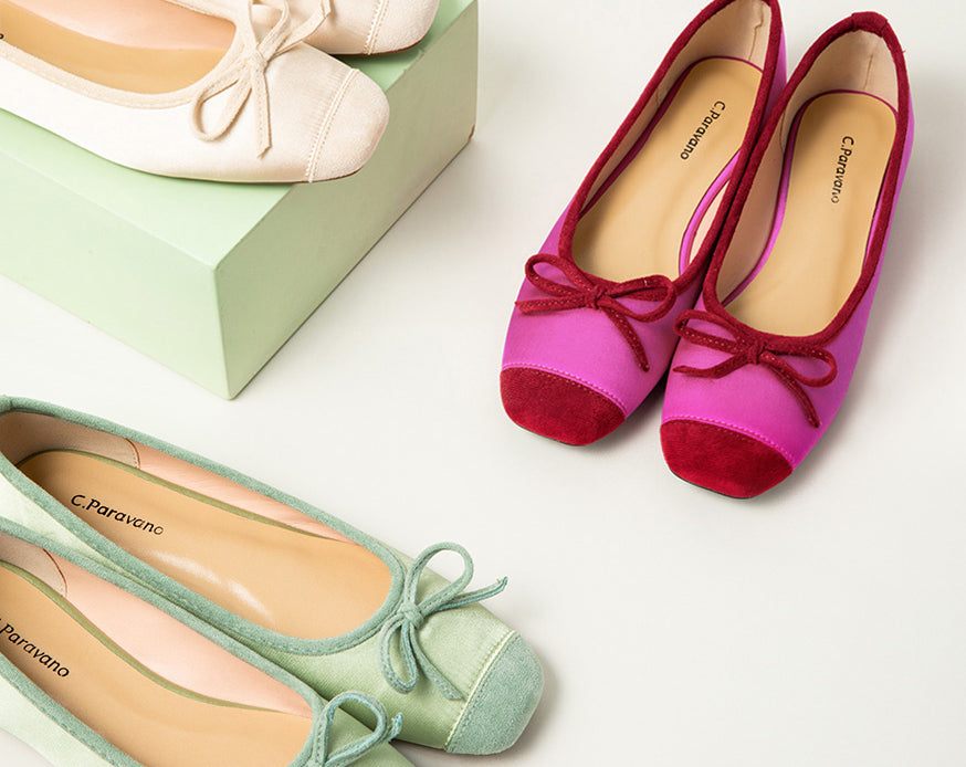 Trendy-silky-light-green-ballet-flats-adorned-with-a-playful-bowknot_-perfect-for-a-fashionable-appeal.