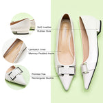 White-flats-with-Metal-buckle-a-versatile-addition-to-your-wardrobe