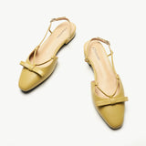 Bow Slingback Flats(Lena E) Social