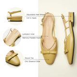 Bow Slingback Flats(Lena E) Social