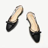 Bow Slingback Flats(Lena E) Social