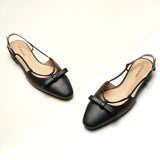 Bow Slingback Flats(Lena E) Social