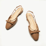 Bow Slingback Flats(Lena E) Social