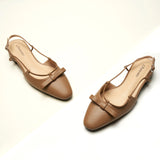 Bow Slingback Flats(Lena E) Social