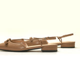 Bow Slingback Flats(Lena E) Social