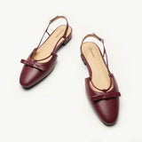 Bow Slingback Flats (Lena E)