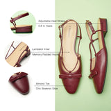 Bow Slingback Flats (Lena E)
