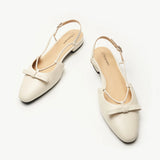 Bow Slingback Flats (Lena E)