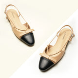 Bow Almond Toe Slingback Flats(Lena F)