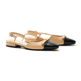 Bow Almond Toe Slingback Flats(Lena F)