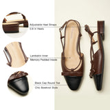 Bow Almond Toe Slingback Flats(Lena F)