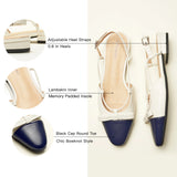 Bow Almond Toe Slingback Flats(Lena F)