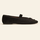 Almond-Toe Ballet Velvet Flats (Liora)