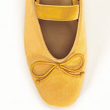 Almond-Toe Ballet Velvet Flats (Liora)