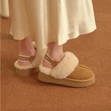 Plush Shearling Platform Clogs (APRÈS-SKI)