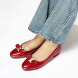 Patent Metal Buckle bow Flats (Anita)