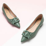green C-buckle shoes womens a chic and versatile choice
