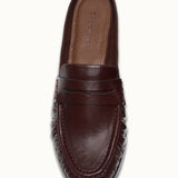 Ruched Loafer Mules (Soho Wax)
