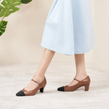 Mary Jane Block Heel Pump (Jessica)