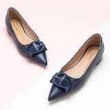 navy blue C-buckle shoes womens a chic and versatile choice