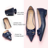 navy blue C-buckle shoes womens perfect for any occasion