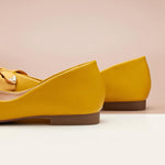 Fashionable Yellow Slip-on Flats for Any Occasion