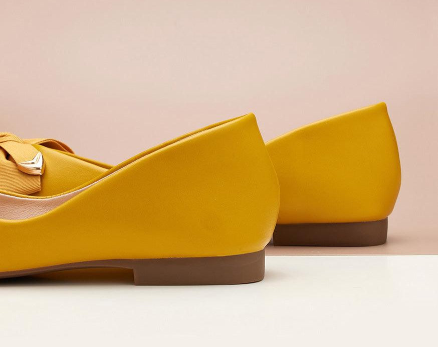 Fashionable Yellow Slip-on Flats for Any Occasion