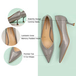 Buy Glossed Gray Pumps shoes