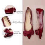 High-quality red Pointed Toe Flats in patent leather, ideal for a stylish look